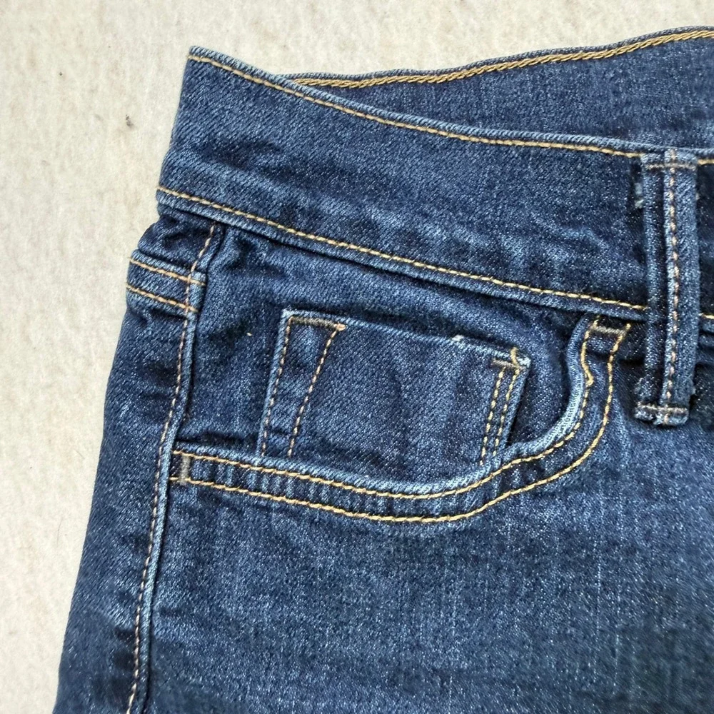 Old Navy The Sweetheart Women Dark Wash Denim Shorts Mid Rise Size 6